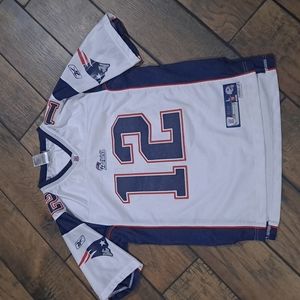 Boys size large 14/16 New England Patriots jersey number 12 the GOAT Tom Brady